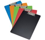 Porte-bloc avec pince flexx, A4, noir / noir