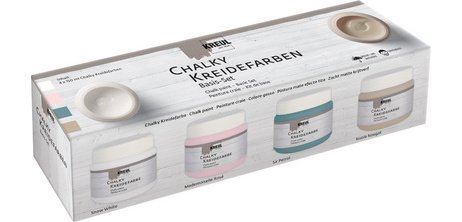 Peinture craie Chalky, set de base 4 x 150 ml