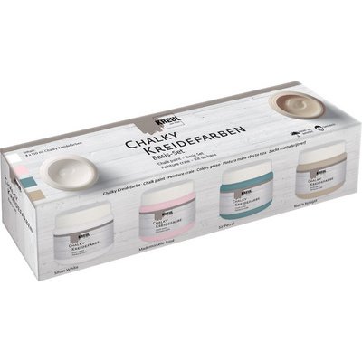 Peinture craie Chalky, set de base 4 x 150 ml