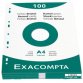 Pk 100 Exa Record Cards 210x29 5/5 Ast - Assorted colours