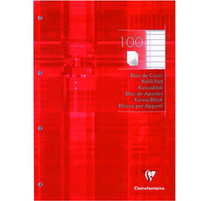 Bloc de cours, A4, ligné, 200 pages