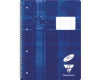 Cahier spiralé, A4, ligné avec marge,