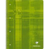 Clairefontaine wirebound notebook a4+ lined margin - blue