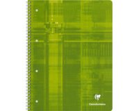 Clairefontaine wirebound notebook a4+ lined margin - blue