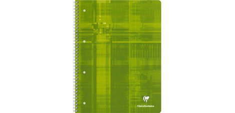 Cahier spiralé, A4, ligné avec marge,