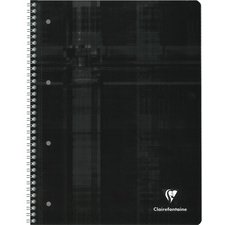 Cahier spiralé, A4, quadrillé avec marge