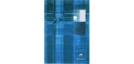Bloc de cours, A4, quadrillé 5x5, 200 pages