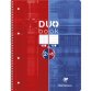 Cahier DUOBOOK, A4, mi-quadrillé mi-ligné