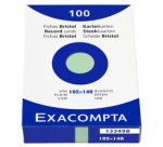 Fiches bristol, A6, ligné, blanc