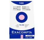 Fiches bristol, A7, ligné, blanc