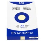 Étui de 100 fiches - bristol uni non perforé 148x210mm