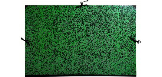Carton à dessin Annonay avec rubans 75x105 cm - Pour format B1 - Vert
