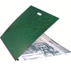 Zeichenmappe mit Gummizug und Griff für Format 50x70cm Annonay, 59x72cm - Grün