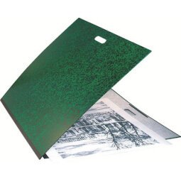Tekenmap Annonay met elastieken en handvat 52x72cm - Raisin - Groen