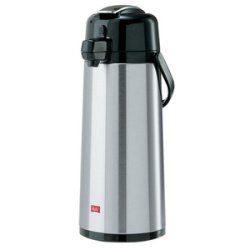 Melitta Pumpkanne, 2,2 Liter, Silber/Schwarz