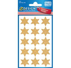 Stickers de Noël ZDesign 'étoiles', or