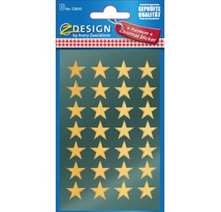 ZDesign stickers Christmas 'stars' gold