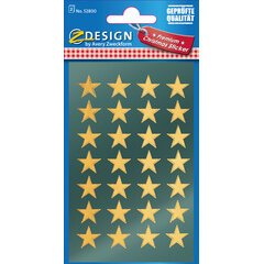 ZDesign stickers Christmas 'stars' gold