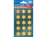 ZDesign Stickers de Noël 'étoiles', or