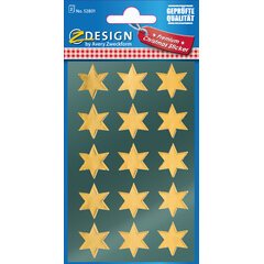 ZDesign stickers Christmas 'stars' gold