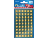 ZDesign Stickers de Noël 'étoiles', or