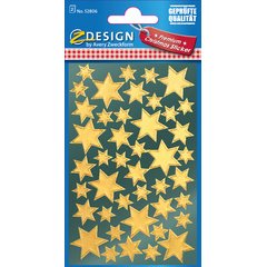 ZDesign stickers Christmas 'stars' gold