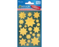 ZDesign stickers kerst 'sterren' goud