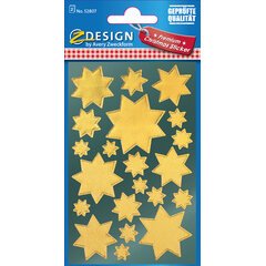 ZDesign stickers Christmas 'stars' gold