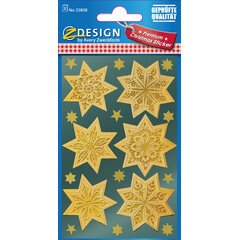 ZDesign stickers Christmas 'stars' gold