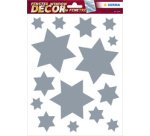 Image de Noël pour fenêtre 'étoiles', argent