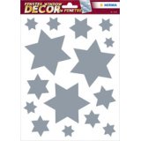 Image de Noël pour fenêtre 'étoiles', argent