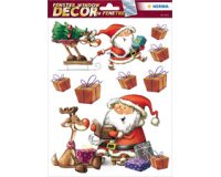 Raamsticker Kerstmis 'Dag van de kerstman'