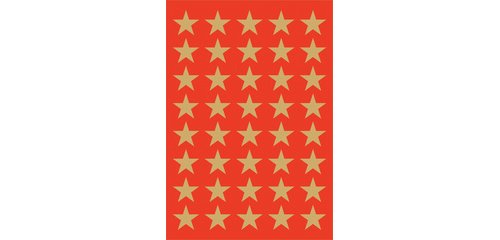 Christmas Stickers DECOR 'stars', 13 mm, gold