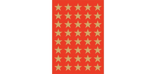 Autocollants de Noël DECOR 'étoiles', 13 mm, or