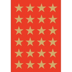 Stickers kerst DECOR 'sterren' 15 mm goud