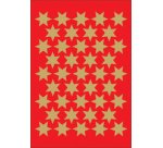 Autocollants de Noël DECOR 'étoiles', 14 mm, or