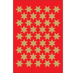 Autocollants de Noël DECOR 'étoiles', 14 mm, or