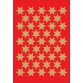 Kerststicker DECOR 'sterren' 14 mm goud