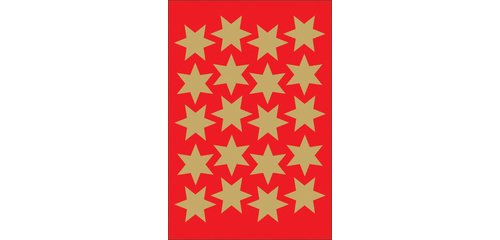 Christmas Stickers DECOR 'stars', 21 mm, gold