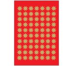 Autocollants de Noël DECOR 'étoiles', 10 mm, or