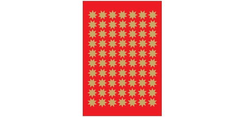 Christmas Stickers DECOR 'stars', 10 mm, gold