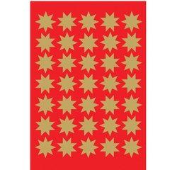 Autocollants de Noël DECOR 'étoiles', 15 mm, or