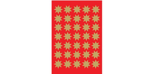 Christmas Stickers DECOR 'stars', 15 mm, gold