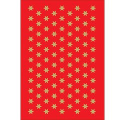 Autocollants de Noël DECOR 'étoiles', 6 mm, or