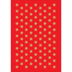 Autocollants de Noël DECOR 'étoiles', 6 mm, or