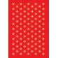 Autocollants de Noël DECOR 'étoiles', 6 mm, or