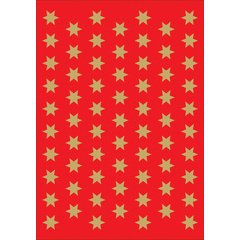 Autocollants de Noël DECOR 'étoiles', 8 mm, or