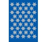 Autocollants de Noel DECOR 'étoiles', 14 mm, argent