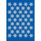 Autocollants de Noel DECOR 'étoiles', 14 mm, argent