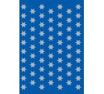 Autocollants de Noel DECOR 'étoiles', 8 mm, argent